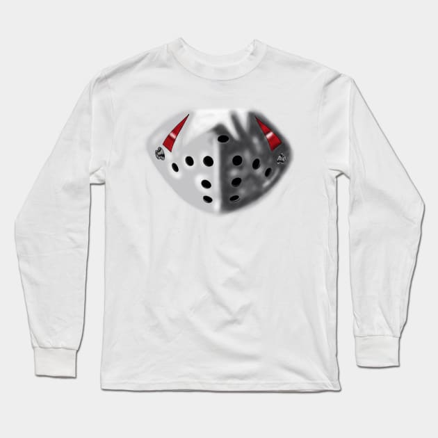 Hockey Mask Long Sleeve T-Shirt by tabslabred